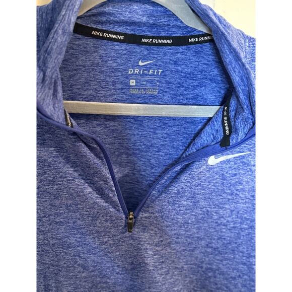 Nike Womens Element 1/2 Zip Running Top Blue Size M 6-10 - Picture 3 of 6